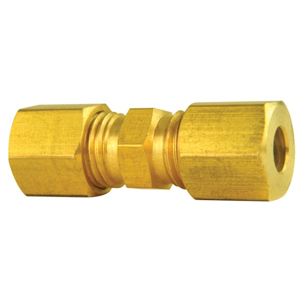 Brass compression union, 3/16, 100/box